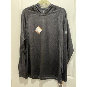 Zeroxposur Hoodie XL Men’s Sun Protection Stretch Black Hike Paddle Bike NWT